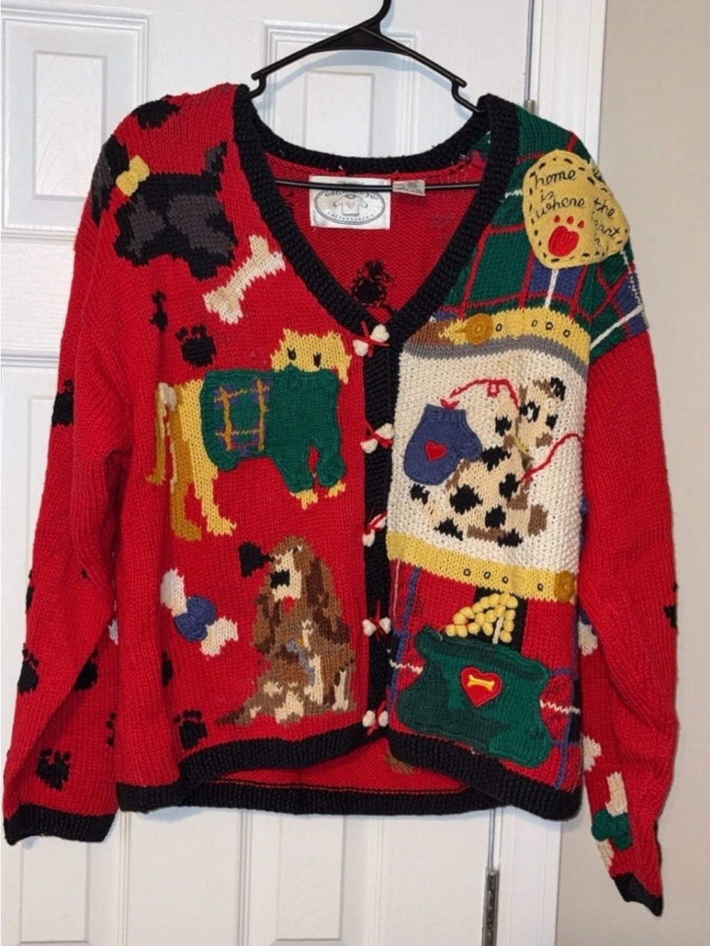 Vintage 1996 eagles eye hand knit sweater size XL in excellent condition